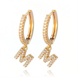 Custom Letter Micro Diamond Earrings *NEW*