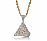 Micro Diamond Pyramid Of Egypt Necklace