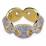 MICRO DIAMOND LINK RING *NEW*