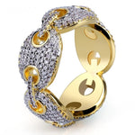 MICRO DIAMOND LINK RING *NEW*