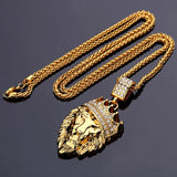MICRO DIAMOND GOLD LION NECKLACE *NEW*