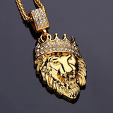 MICRO DIAMOND GOLD LION NECKLACE *NEW*