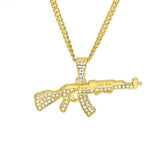MICRO DIAMOND AK 47 NECKLACE