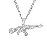 MICRO DIAMOND AK 47 NECKLACE
